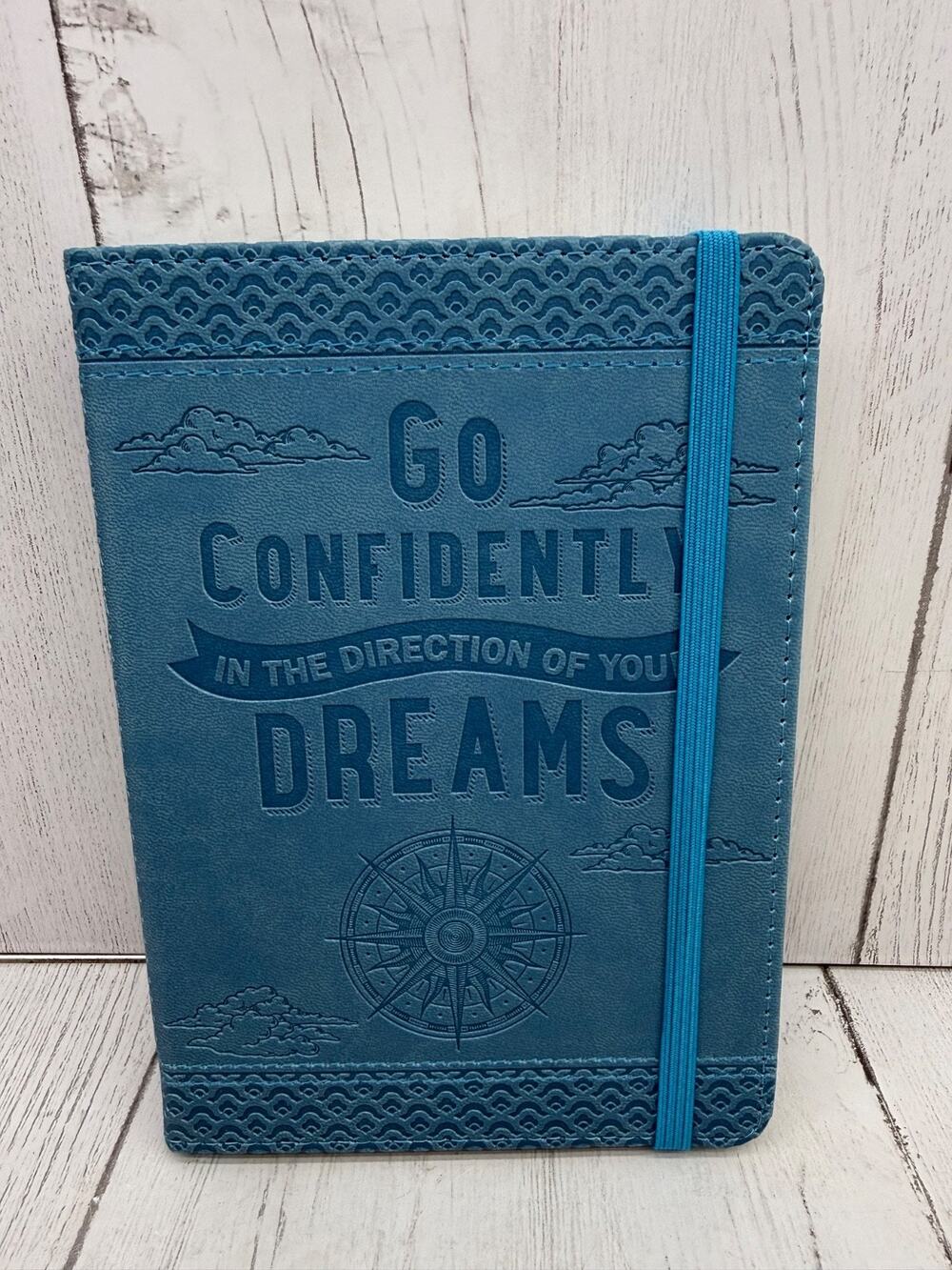 Go Confidently in Direction of Your Dreams Thoreau Embossed Journal NEW 7" x 5"